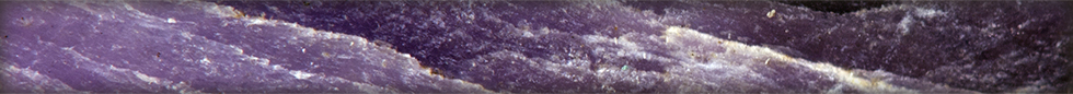 Purple mined rock